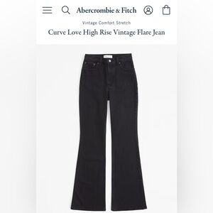 Abercrombie & Fitch Black Flare Jeans